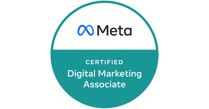 Meta Certified Digital Marketing Associate badge